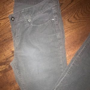 Gap premium skinny corduroys size 4 gray